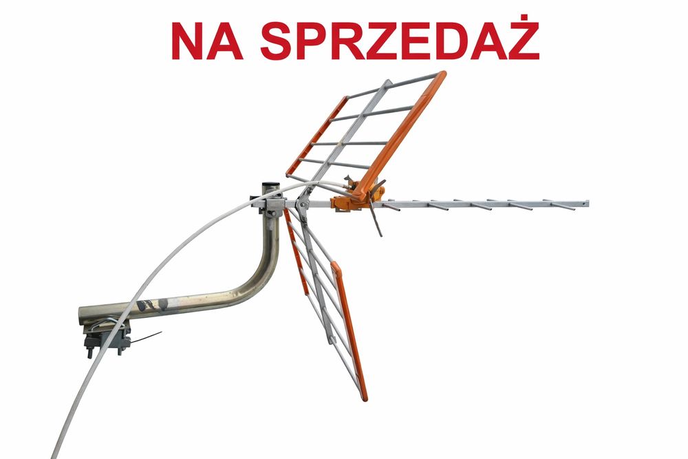 Antena z uchwytem i kablem do telewizji Dvbt naziemna