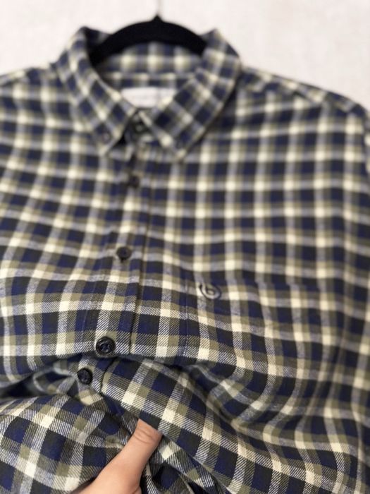 Чоловіча фланелева сорочка в клітинку Bugatti L-XL