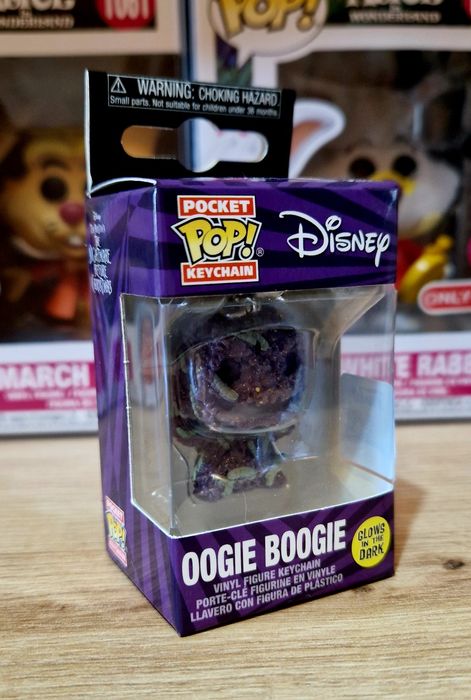 Funko Pocket Pop! Keychain: Disney — Oogie Boogie with Bugs (Glow-in-the-Dark).