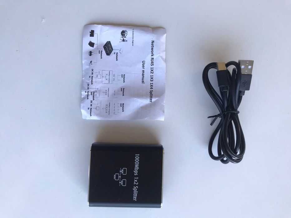 Rozdzielacz sieci Ethernet 1000 Mbps RJ45 LAN Internet Splitter