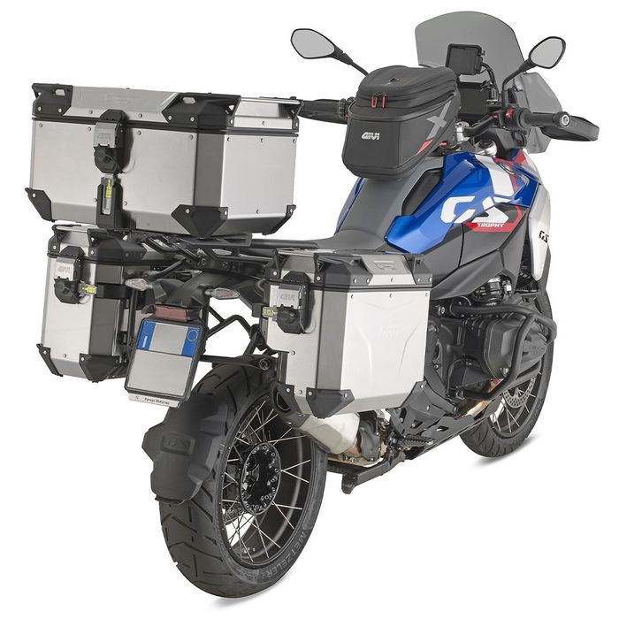 Kufer Givi OBKEV58A Outback EVO (aluminiowy| srebrny| 58 litrów)