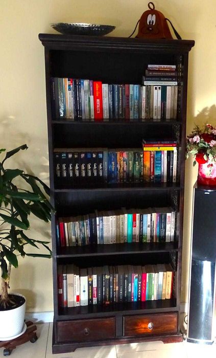 Biblioteka / witryna z drewna egzotycznego palisander - AlmiDecor