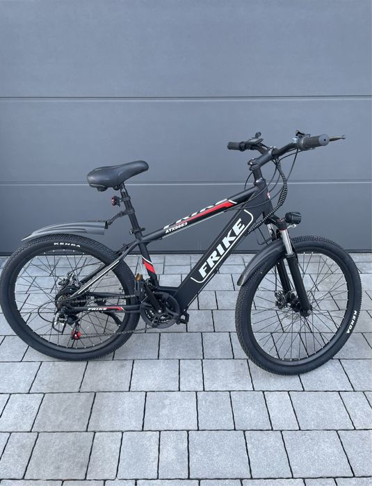 Rower Elektryczny MTB FRIKE 26" – 250W, 21 Biegów, Amortyzacja
