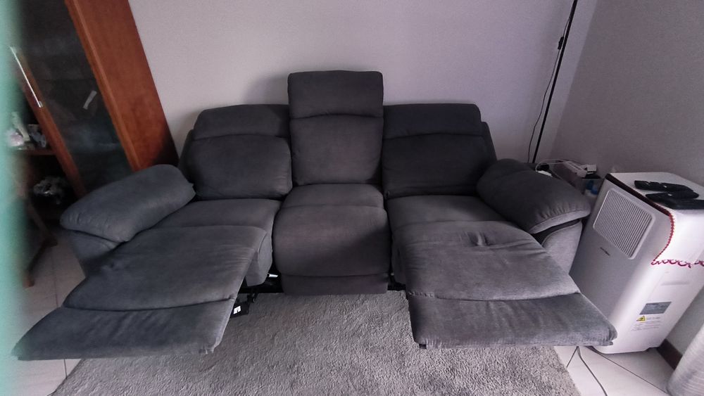 Sofá rebatível 3 lugares