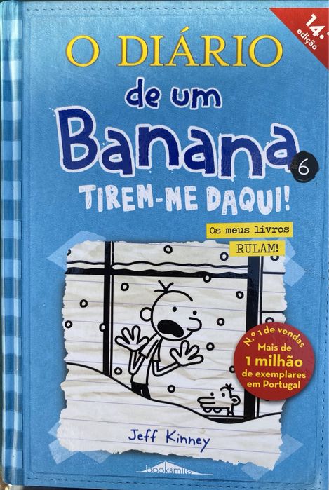 Quatro livros da coleção “O Diário de um Banana”