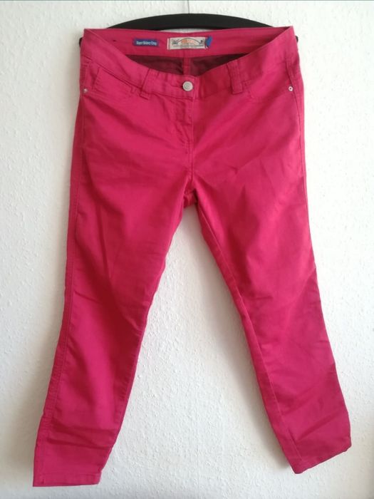 Yes Yes Nowe czerwone spodnie skinny cygaretki M 38 modne