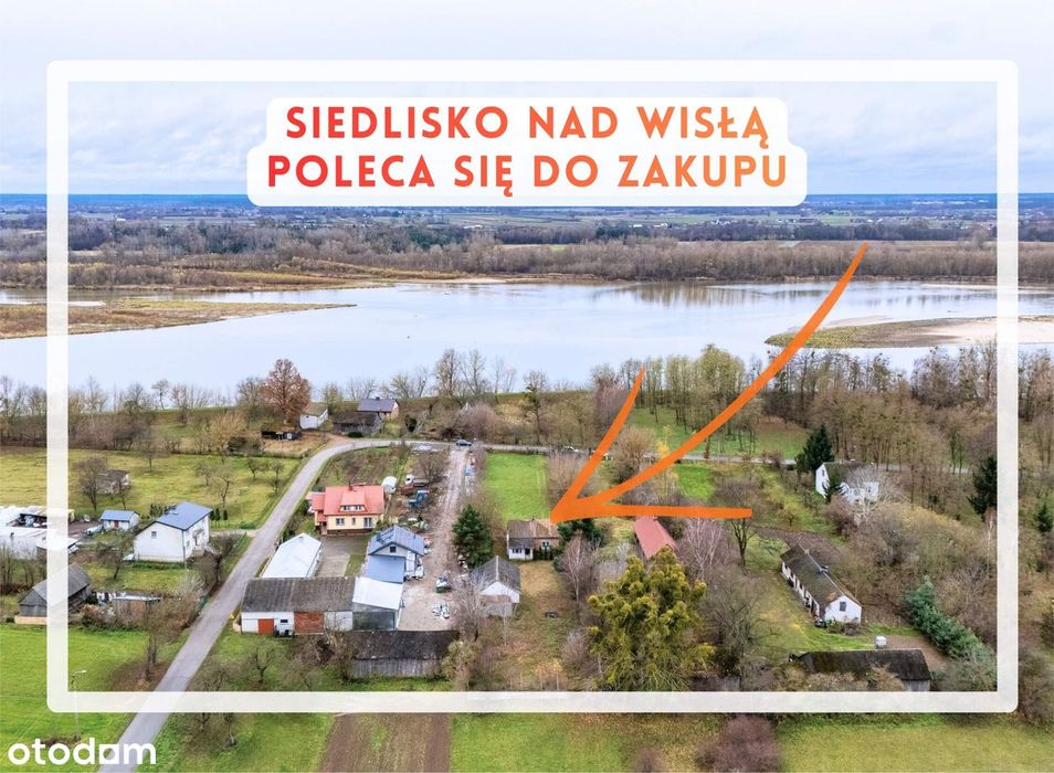 Twoje miejsce nad nad Wisłą | Murowany dom + budynek gospodarczy