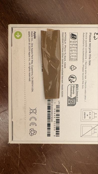 iPhone 15 128GB selado