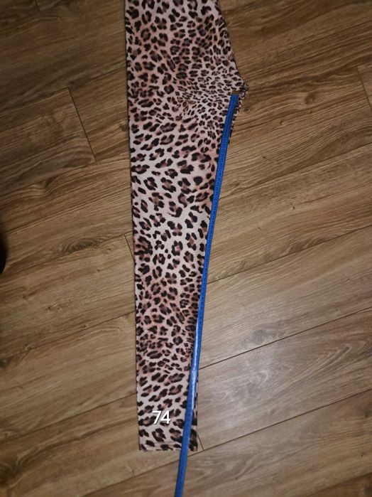 Legginsy panterka brązowe