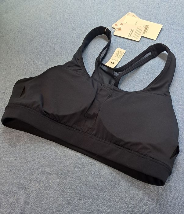 Granatowy stanik biustonosz top sportowy marki Lululemon