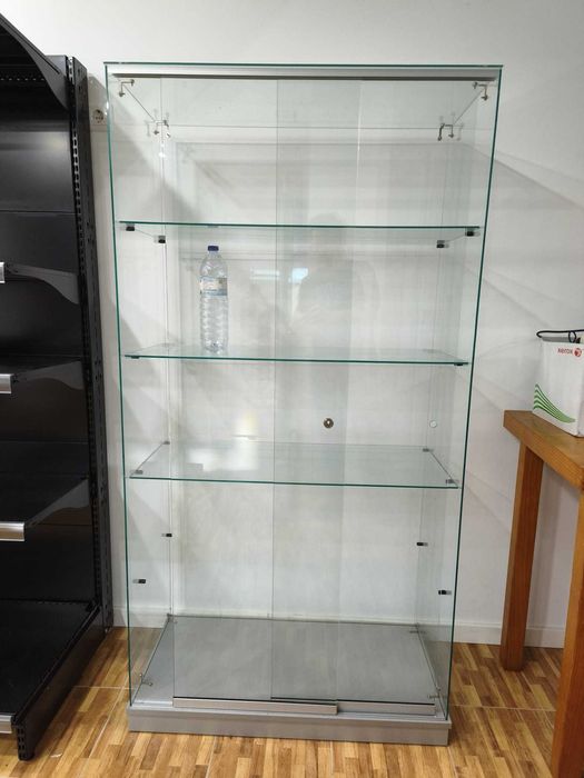 Vitrine Expositora em Vidro Temperado – Profissional – 180x45x94