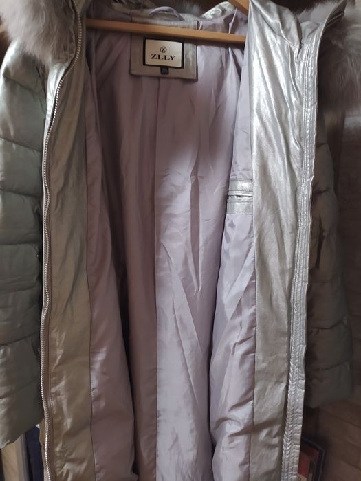 Пуховик Турция, экокожа.