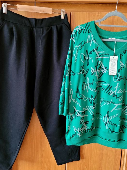 Nowy bawelniany dres Megi XL spodnie  baloony