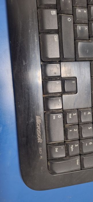 Teclado computador a funcionar