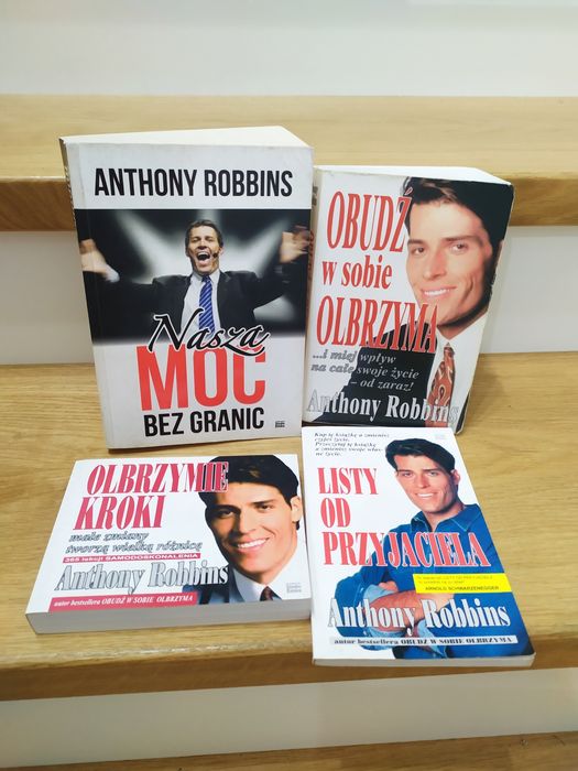 Zbuduj swój dobrobyt! Anthony Robbins 4 książki Obudź w sobie olbrzyma