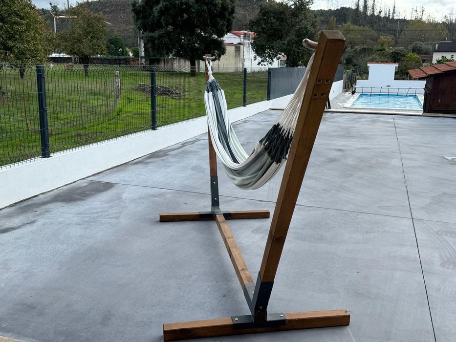 Suporte para rede de jardim