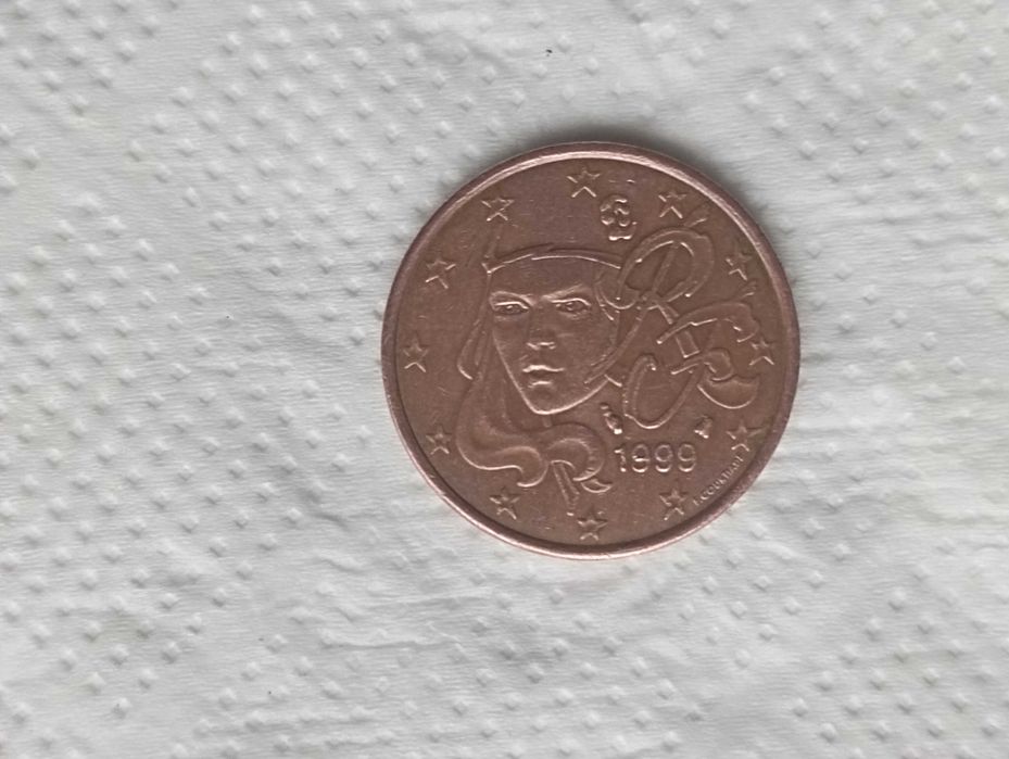 Tenho moeda de 1 cêntimo 2002 Alemã muito rara com letra G.Aceito prop