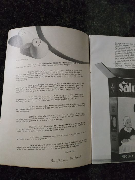 Revista Antiga de Culinária Receitas Saluzena