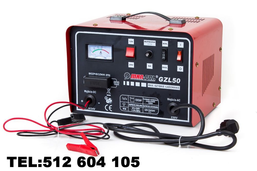 Prostownik 12v 24v Funkcja Szybkiego Ładowania 30a