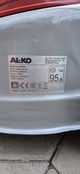 Газонокосилка  ал-ко. Silver Comfort  46,4 E