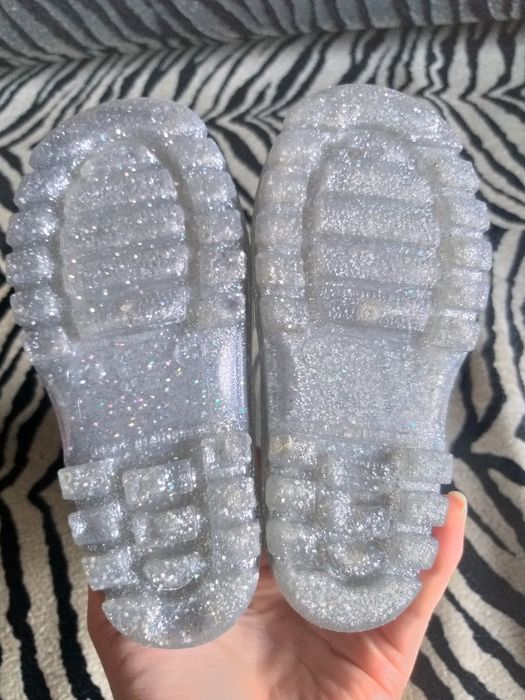 Сапожки резиновые с блёстками. Сапоги 19р .22 р,