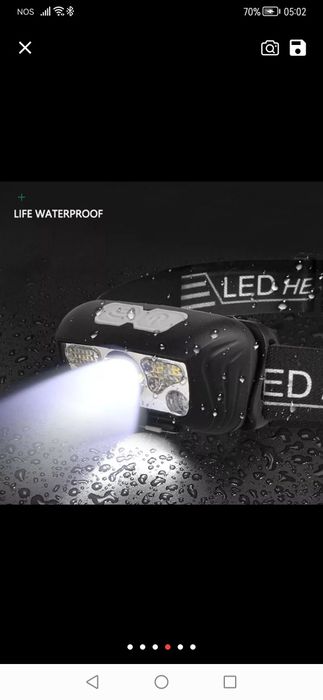 Lanterna para a cabeça