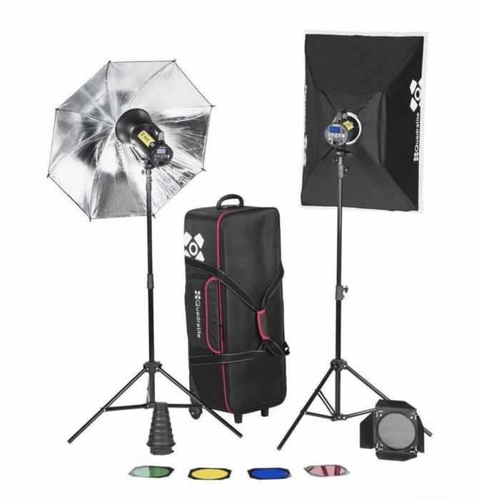 Lampy do studia - zestaw - Quadralite Move X 400 Kit