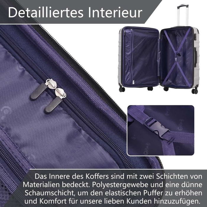 COOLIFE Walizka podróżna średnia 60l