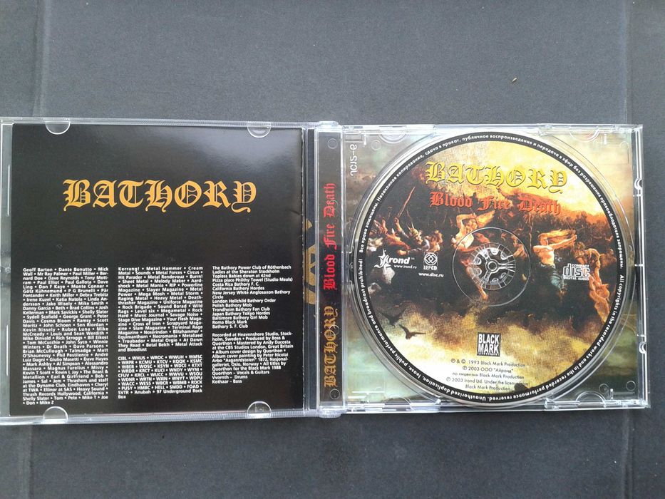 Bathory - Blood Fire Death