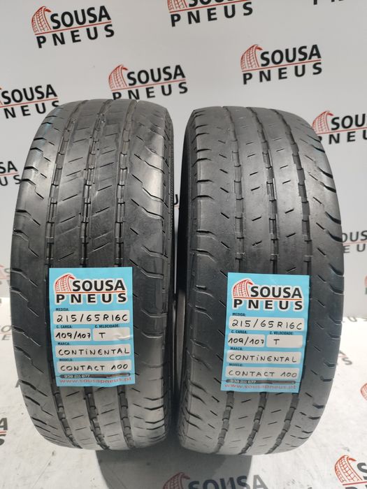2 pneus semi novos 215-65R16C Continental - Oferta dos Portes