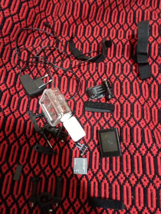 GoPro com vários acessórios