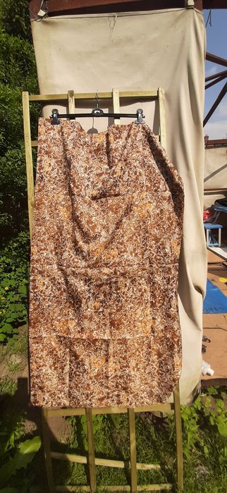 Tkanina materiał brązy