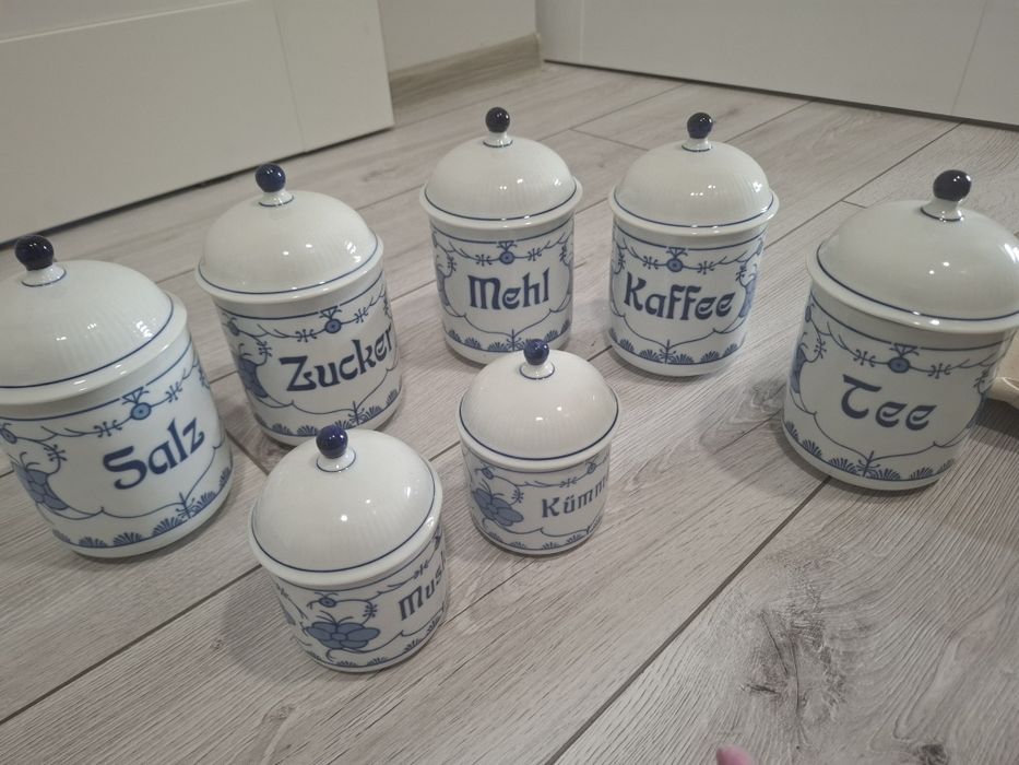 Pojemniki,  porcelany kahla