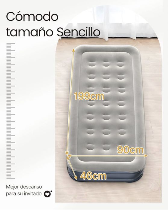 Materac dmuchany samopompujący iDOO. Pompa, porządny, nowy