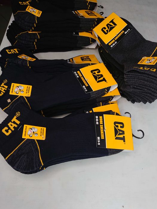Skarpety robocze CAT ciepłe do kostki Caterpillar 3 pary 39-42