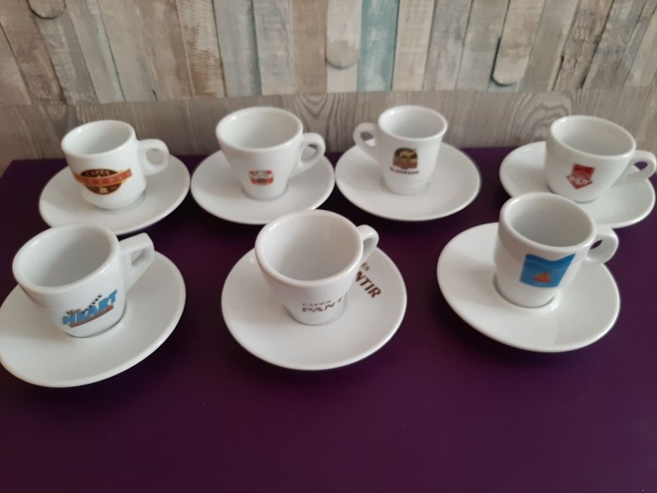 Chávenas de Café c/ publicidade+ Pires v.p.ind.