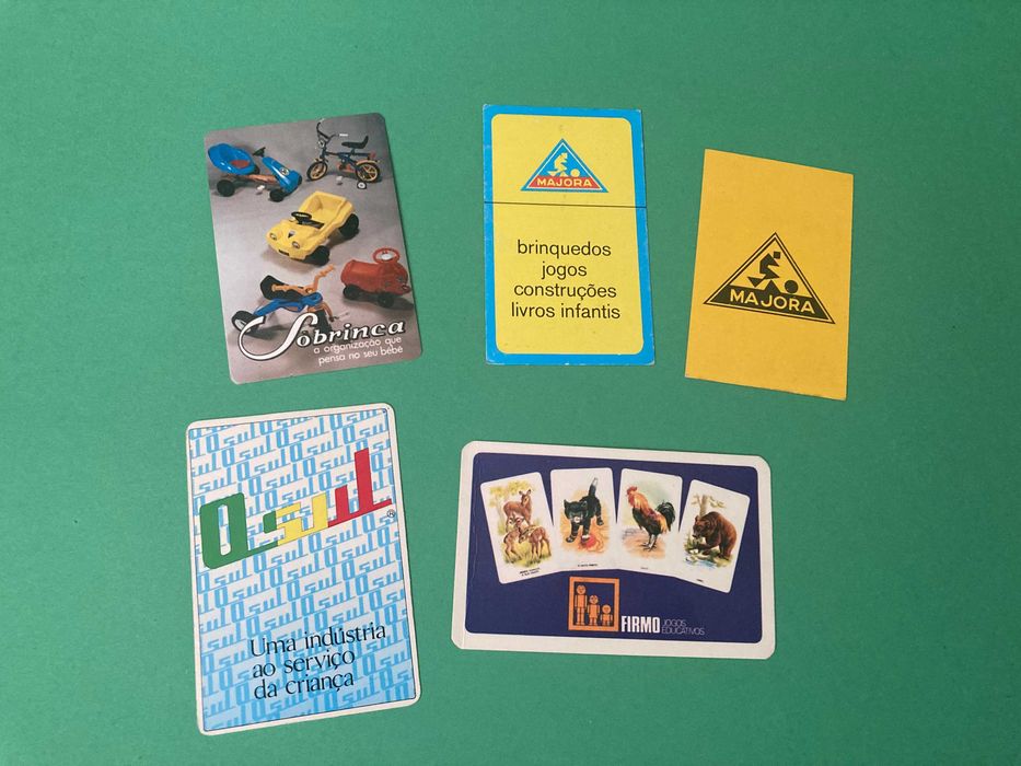 Lote de Calendários marcas de Brinquedos Anos 80 Pepe Osul Majora
