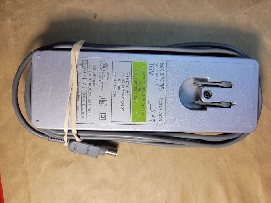 Блок питания  Sony VAIO PCGA-AC51 33W 16V 2.1A 6.5*4.4 для ноутбука