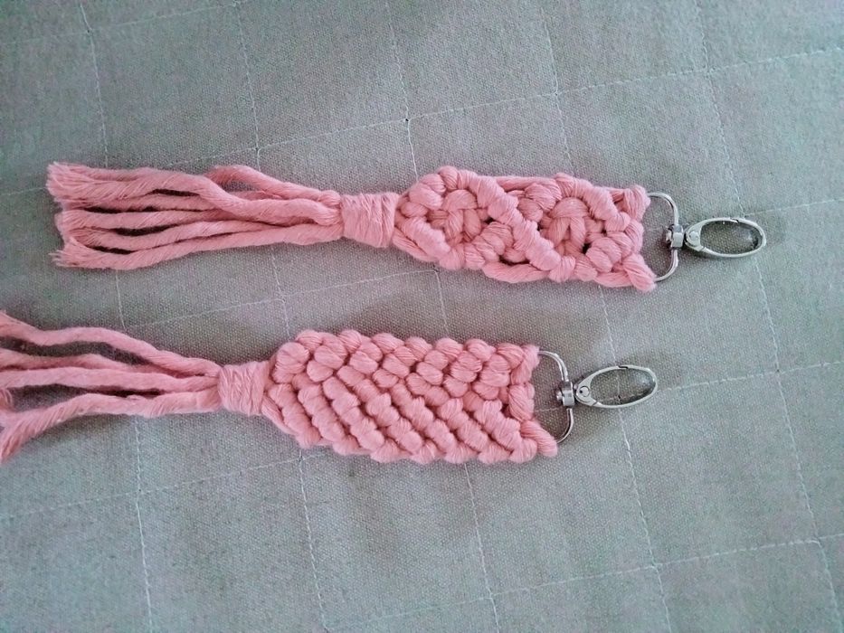 Porta chaves macramé