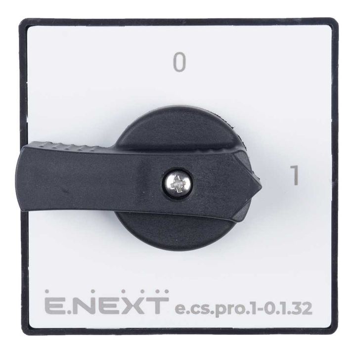 Łącznik krzywkowy (pakietowy) tablicowy 0–1 32A 1P e.cs.pro.1-0.1.32