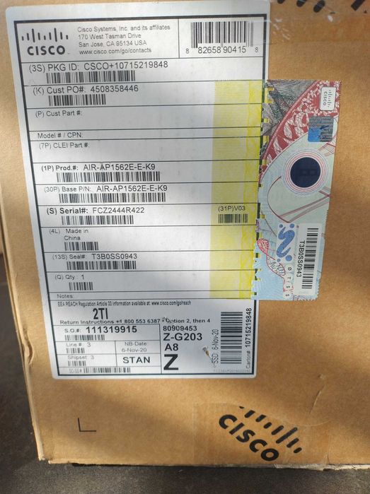 Cisco Aironet AIR-AP1562E-E-K9 | NOWY Open Box | Anteny + Uchwyty | Wi-Fi Outdoor