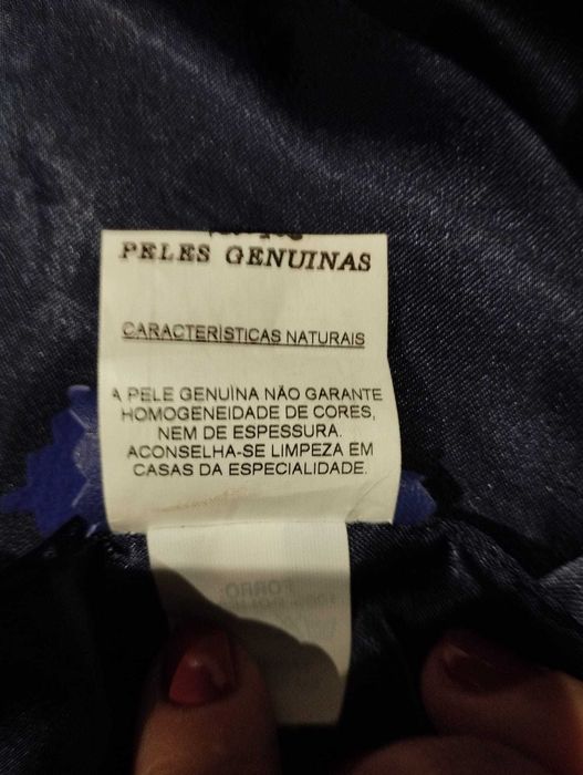 Casaco de senhora,  pele genuina