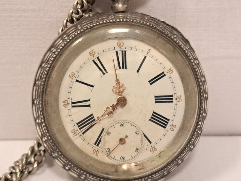 Relogio de bolso em prata