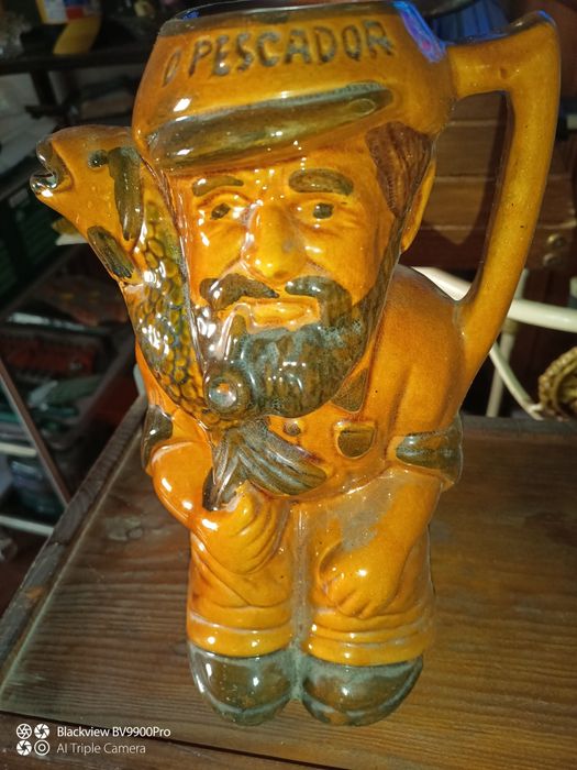 Caneca o pescador antiga maravilhosa