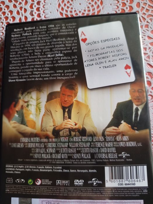 DVD-  Havana-   Robert. Redford