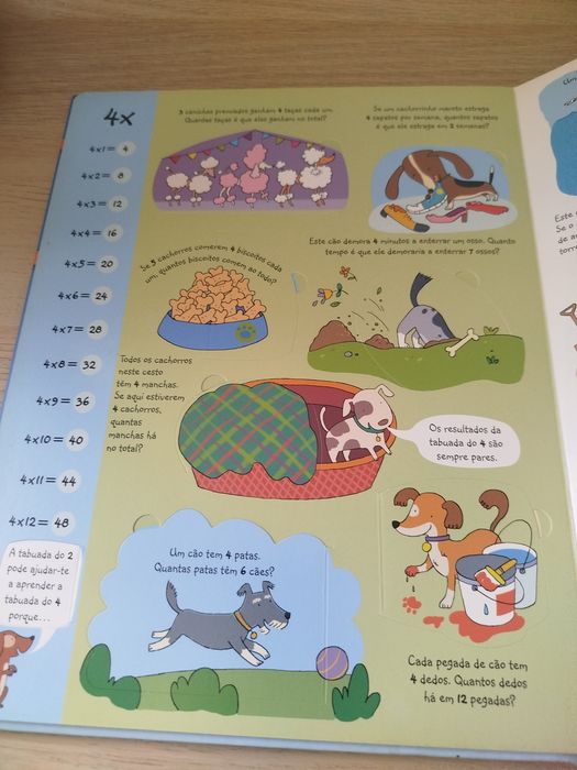 Livro infantil Espreita a Tabuada-apoio escolar