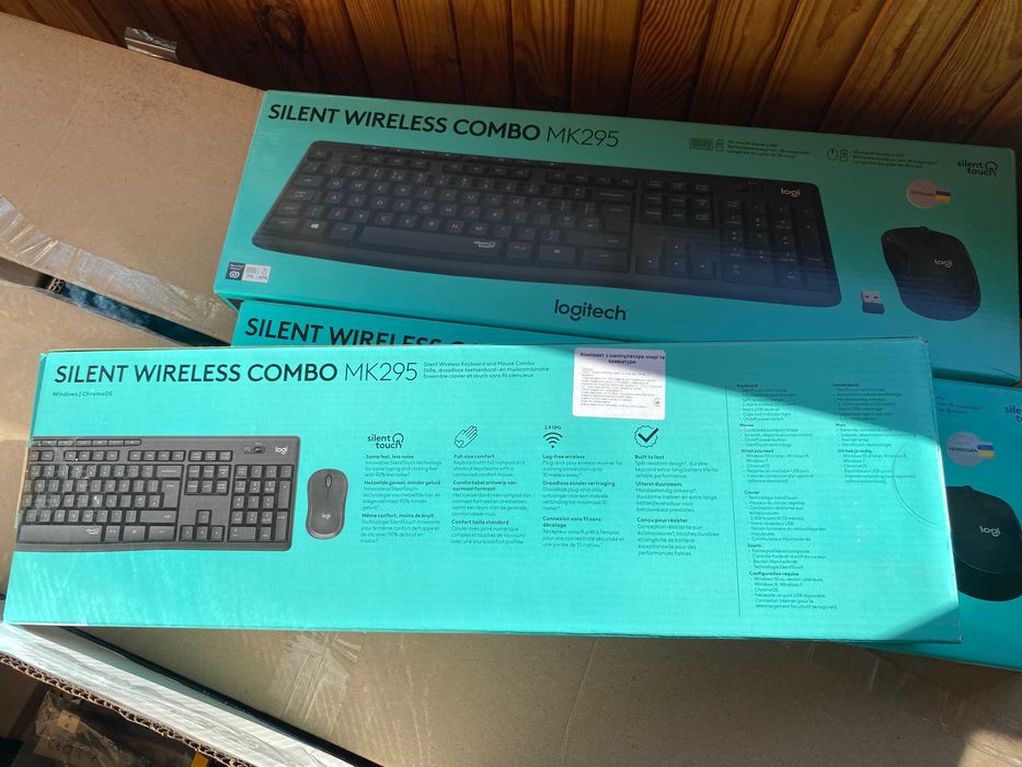 Комплект безпровідна, безшумна блютуз клавіатура миша Logitech MK295