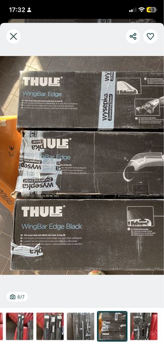 Wyprzedaż belki dachowe Thule Wingbar ( Edge )