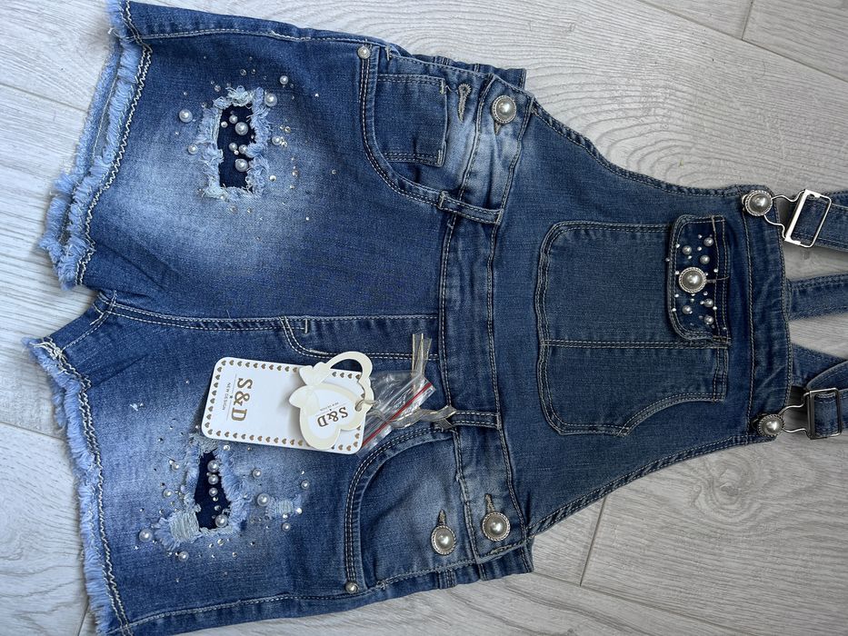 Новий Джинсовий комбінезон для дівчинки