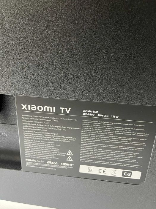 Xiaomi A Pro L55MA-SEU 55" 4K UHD Smart LED TV